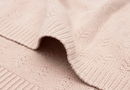 Jollein Deken Wieg 75x100cm - Grain Knit - Wild Rose