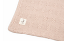 Jollein Deken Wieg 75x100cm - Grain Knit - Wild Rose/Velvet