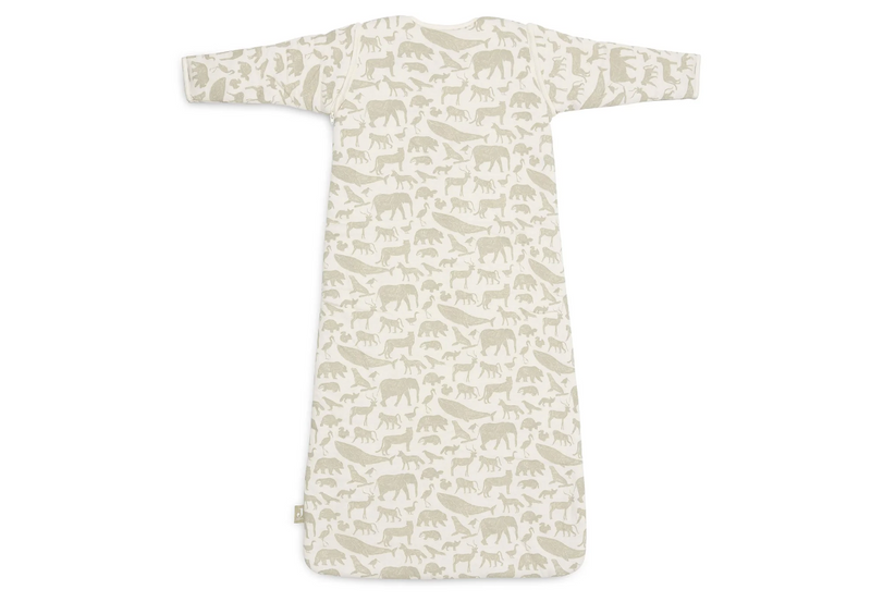 Jollein Slaapzak met afritsbare mouw - 110cm - Animals Olive Green