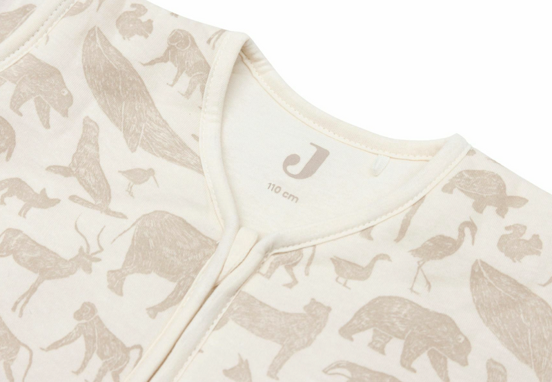 Jollein Slaapzak met afritsbare mouw - 70cm - Animals Nougat