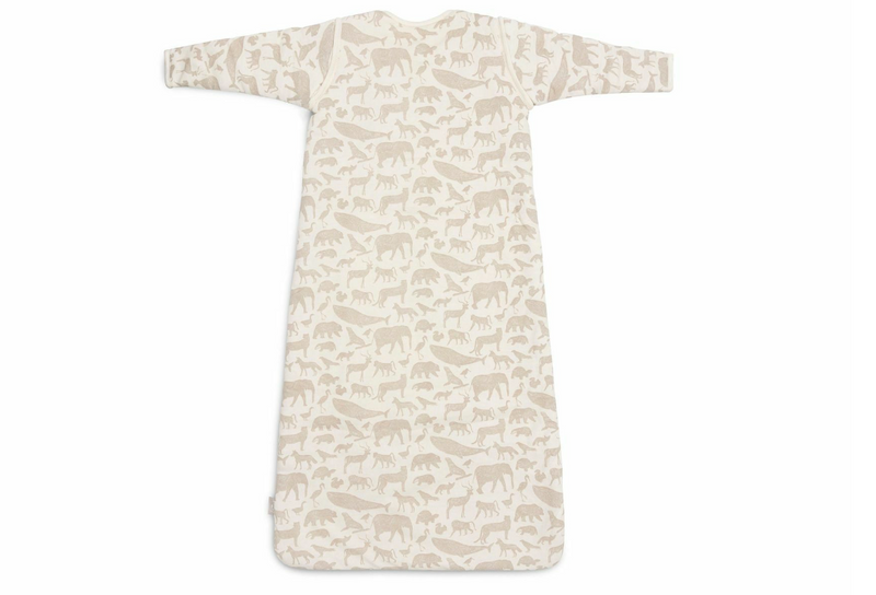 Jollein Slaapzak met afritsbare mouw - 70cm - Animals Nougat