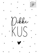 Studio LUV kaart - Dikke kus