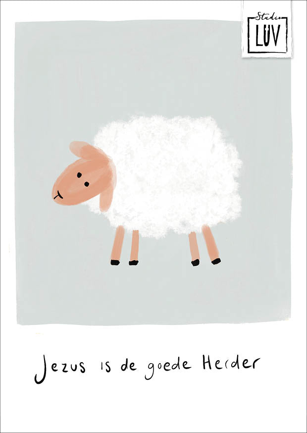 Studio LUV Kaart - Jezus is de goede Herder