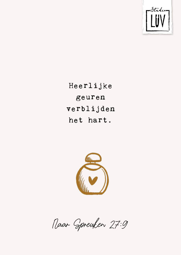 Studio LUV Kaart - Heerlijke geuren verblijden het hart