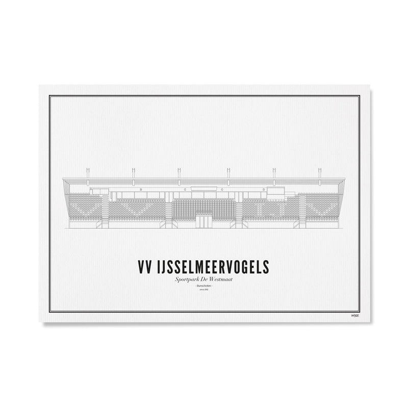 Wijck Poster - VV IJsselmeervogels - 21x30 cm