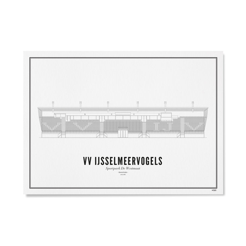 Wijck mini Poster - VV IJsselmeervogels - 10x15 cm
