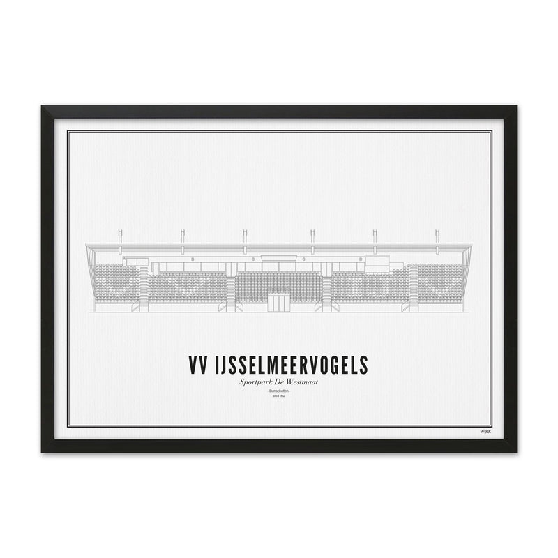 Wijck Poster - VV IJsselmeervogels - 30x40cm