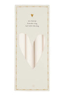 Zusss 4 Rustieke Kaarsen - 20cm - Off White