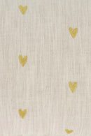 Zusss Kussen I like you & Hartjes - 35x25cm - Peper en zout/Goud