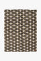 Zusss Plaid Waaiers 130x170cm - Zand/Antraciet/Oker