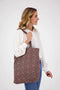 Zusss Fluwelen Shopper - Reversible - Antracietgrijs