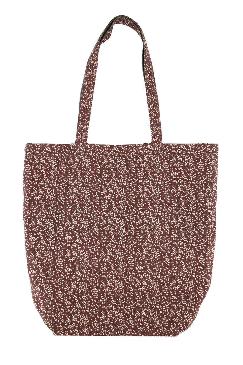 Zusss Fluwelen Shopper - Reversible - Chocoladebruin