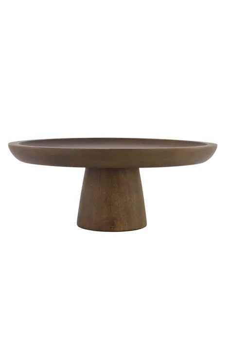 Zusss Houten Taartplateau - Hartje - Donkerbruin