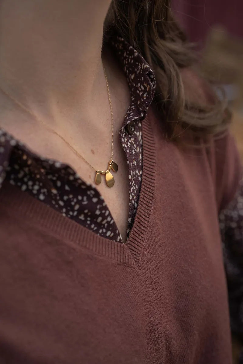 Zusss Ketting met druppeltjes - Goud