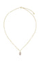 Zusss Ketting met glassteen - Roze