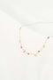 Zusss Ketting met klavertjes - Roze Rood