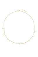 Zusss Ketting met steentjes - Off-white