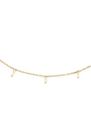 Zusss Ketting met steentjes - Off-white