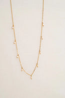 Zusss Ketting met steentjes - Off-white