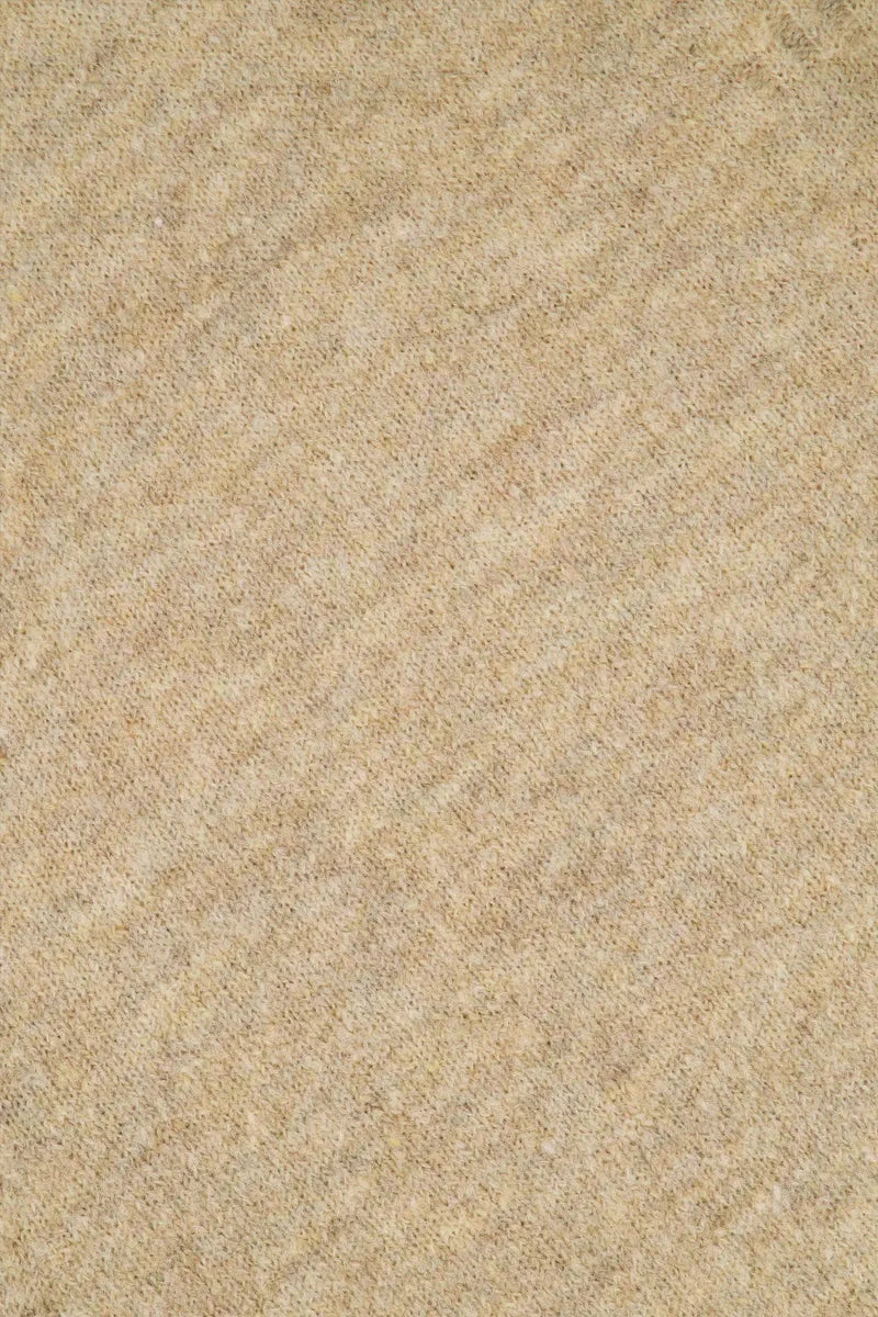 Zusss Lang Gebreid Vest - Zand