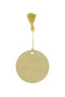 Zusss Metalen Hanger - Rond - Kerstknuffel - Goud