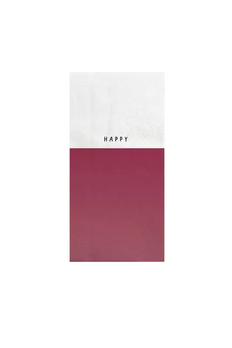 Zusss Servetten - Happy - Roze/Wit