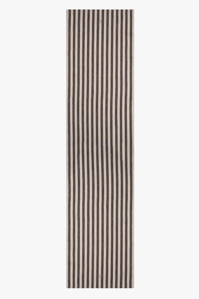 Zusss Tafelloper Strepen - 50x250cm - Grafietgrijs