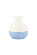 Zusss Vaasje Keramiek - Wit/Blauw