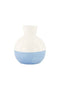 Zusss Vaasje Keramiek - Wit/Blauw