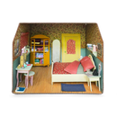 Het Muizenhuis - Kartonnen Miniatuur Slaapkamer