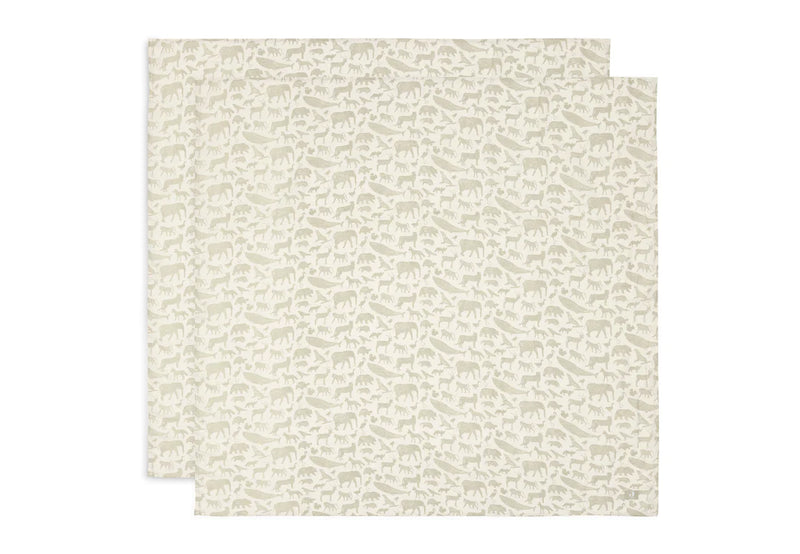 Jollein Hydrofiele Doek - Large 115x115cm - Animals (2pack)
