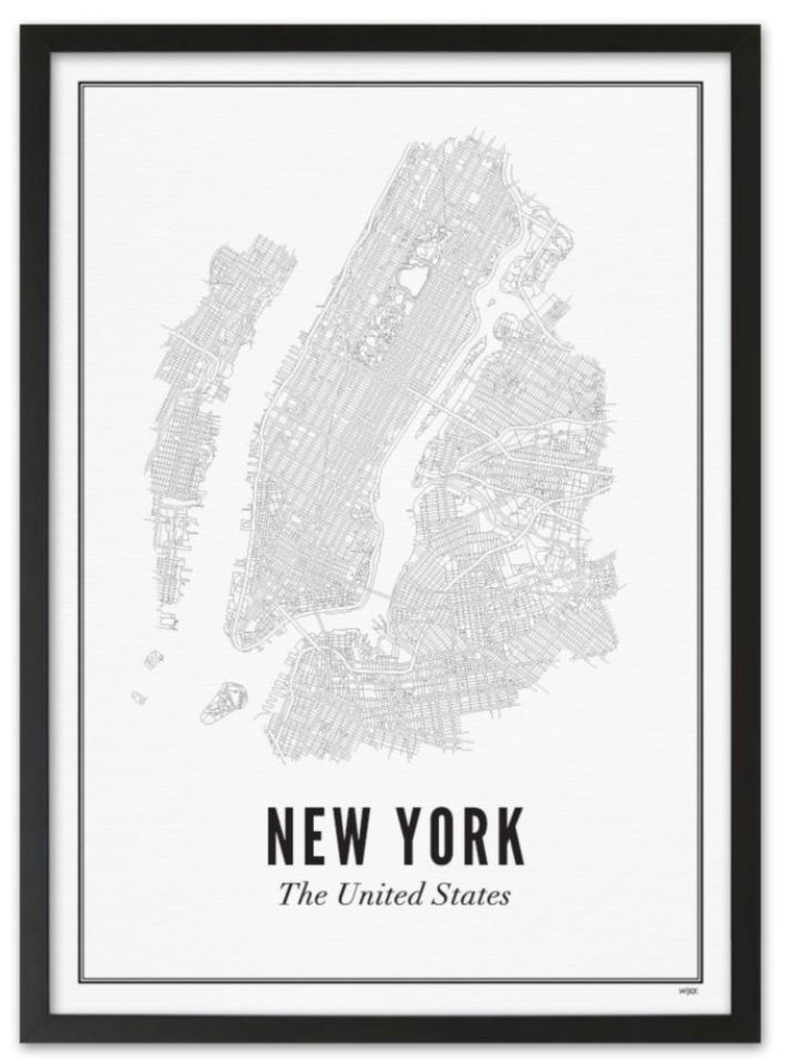 Wijck Poster - New York Stad - 21x30cm