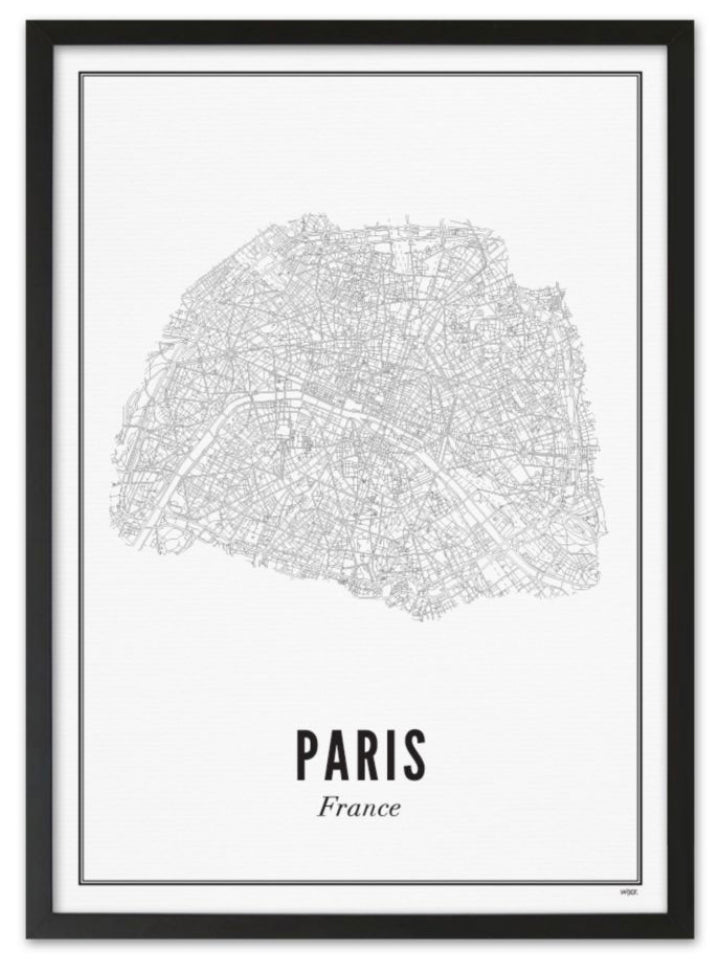 Wijck Poster - Paris Stad - 21x30cm