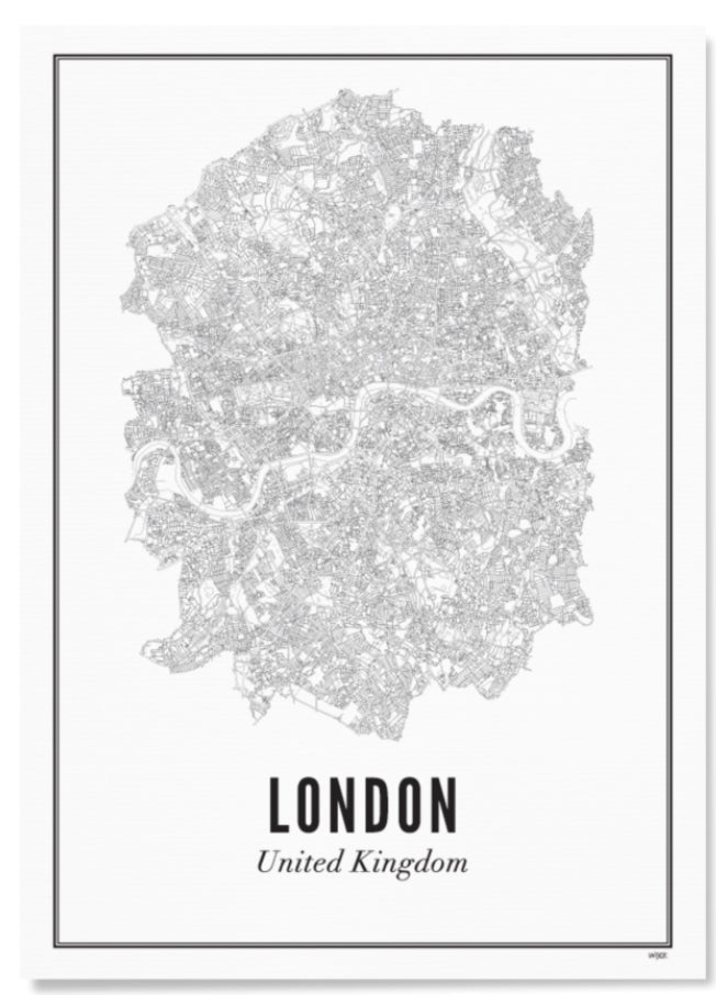 Wijck Poster - London Stad - 21x30cm