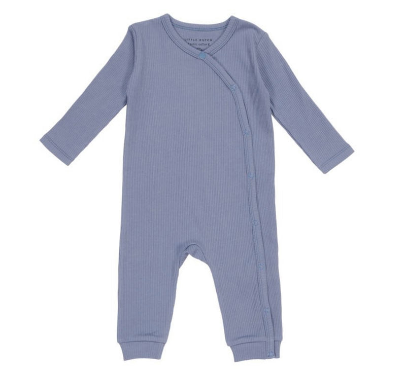 Little Dutch - Boxpakje met overslag - Rib Blue