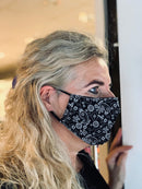 Mondmasker Print Zwart
