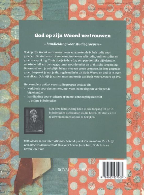 God op zijn Woord vertrouwen - Handleiding voor studiegroepen - Beth Moore