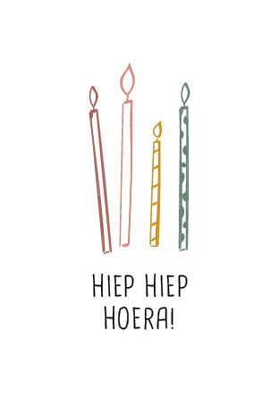 Hiep Hiep Hoera - Studio LUV kaarten