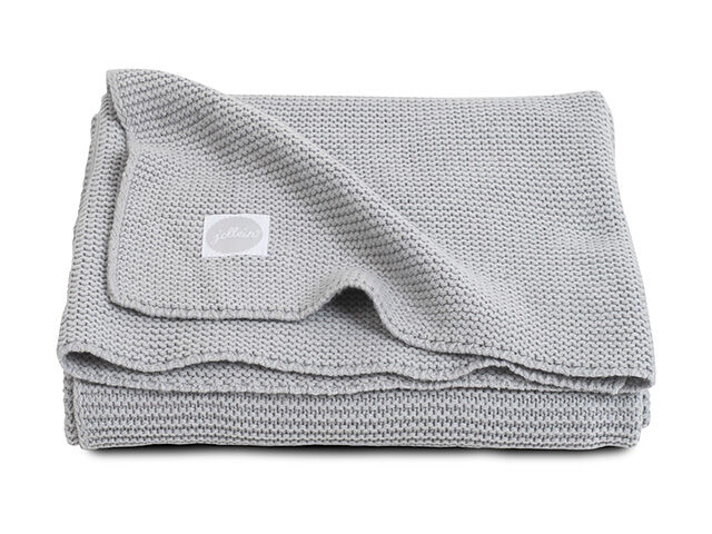 Jollein Deken 75 x 100 - Basic Knit - Light Grey
