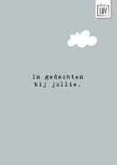 In gedachten bij jullie - 7223 - Studio LUV kaarten
