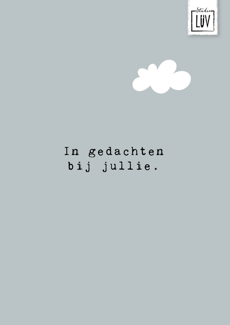 In gedachten bij jullie - 7223 - Studio LUV kaarten
