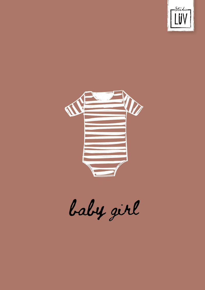 Baby Girl - 7201 - Studio LUV kaarten