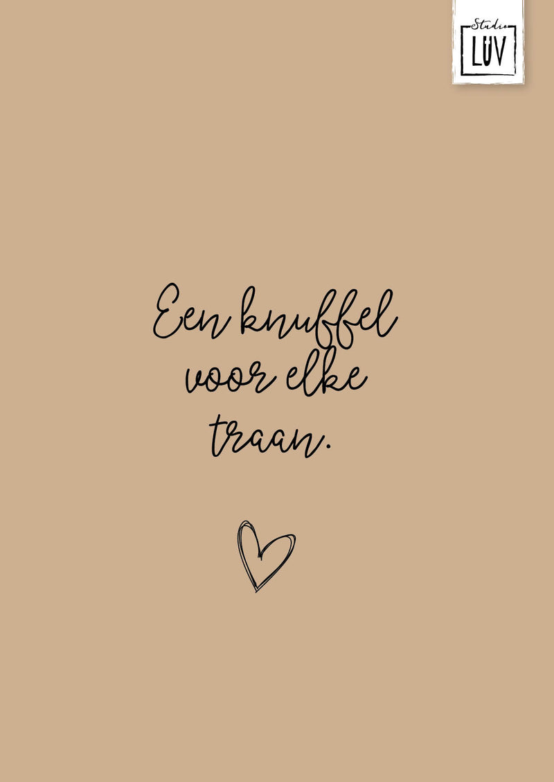 Een knuffel voor elke traan - 7246 - Studio LUV kaarten