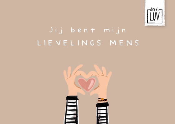 Lievelingsmens - Studio LUV Kaarten