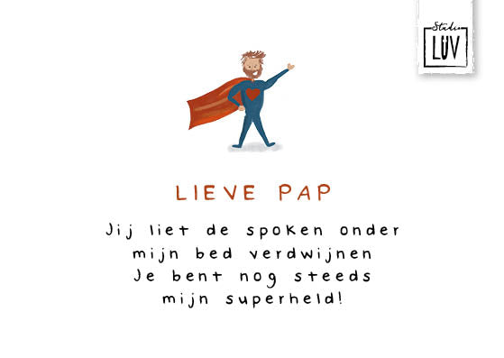 Lieve papa - Studio LUV Kaarten