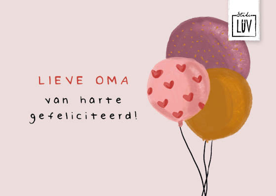 Lieve oma - Studio LUV Kaarten