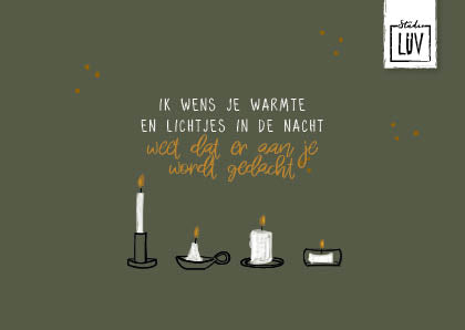 Studio LUV Kerstkaart - Lichtjes