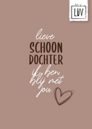 Studio LUV Kaarten - Lieve Schoondochter