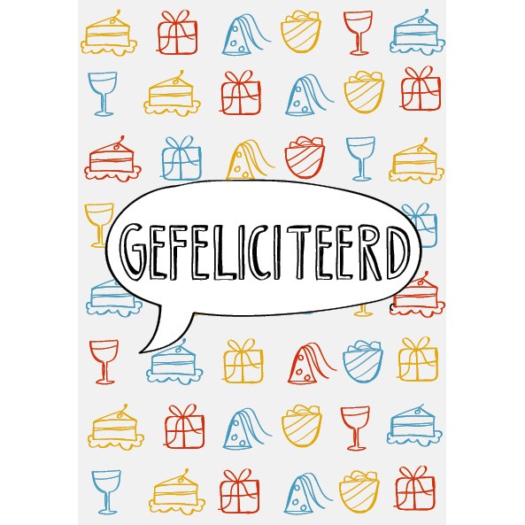 Gefeliciteerd - Studio LUV kaarten