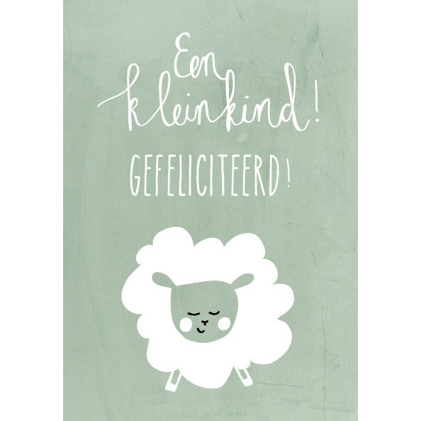 Een kleinkind! Gefeliciteerd - Studio LUV kaarten